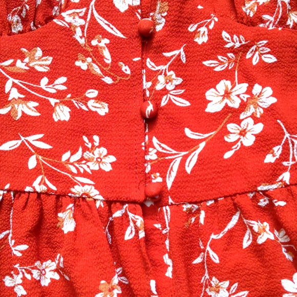 Red Floral Sundress - Picture 3 of 3
